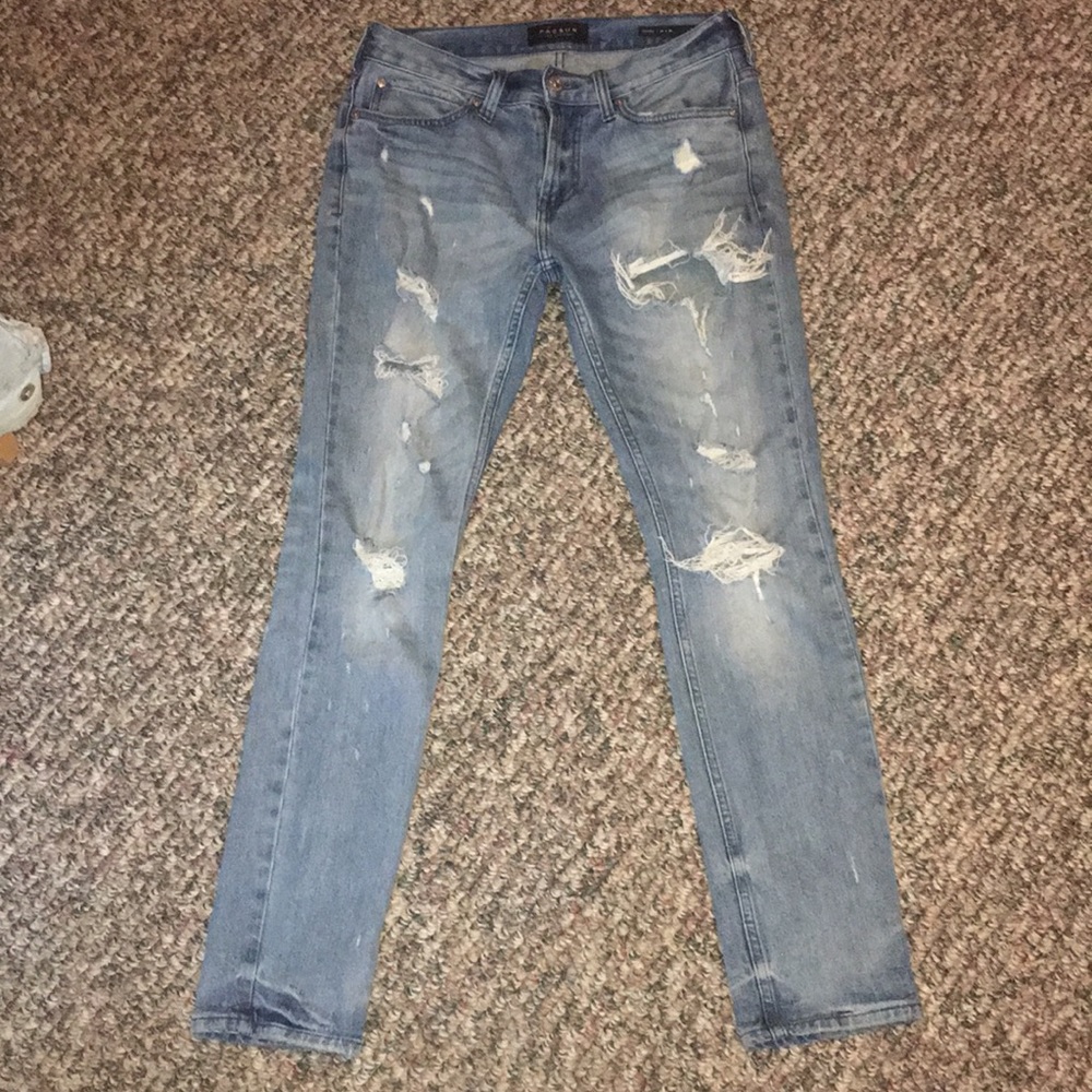 pacsun skinny distressed jeans